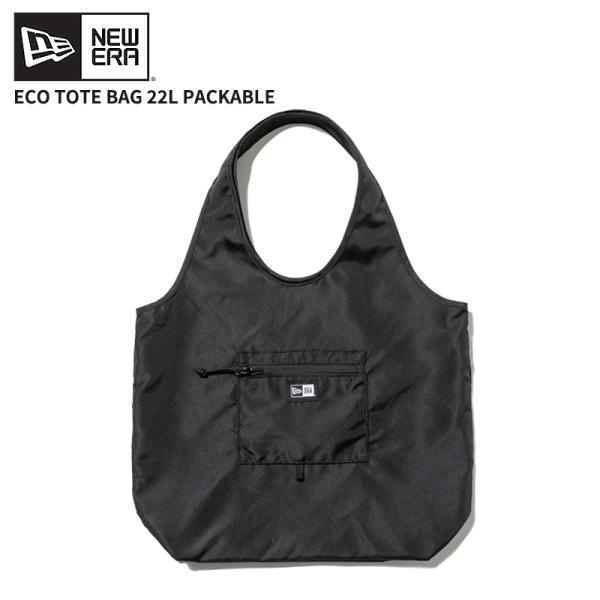 ニューエラ エコバッグ トートバッグ NEW ERA エコトートバッグ 22L パッカブル ブラック 14750909