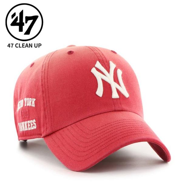 PSYCHICFEVER pcf apparel キャップ 帽子 赤 小波津志 47 フォーティーセブン キャップ 帽子 47BRAND クリーンナップ