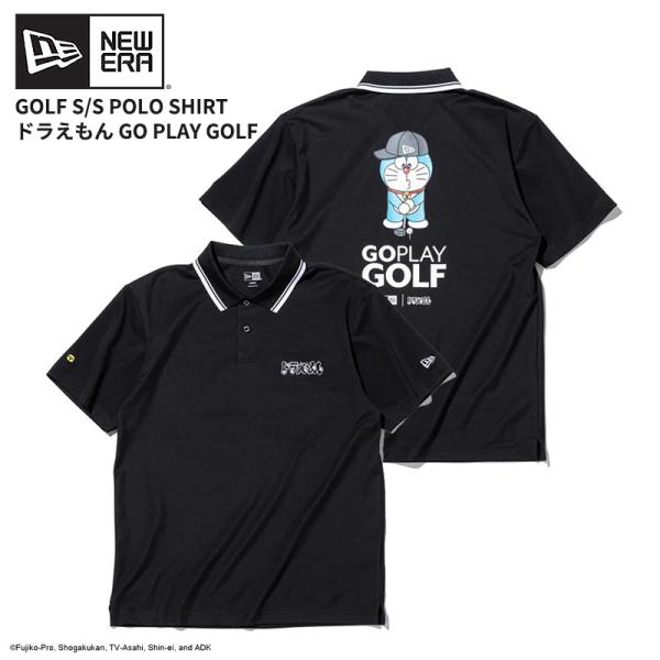 NEW ERA（ニューエラ） ゴルフ 半袖 鹿の子 ポロシャツ ドラえもん
