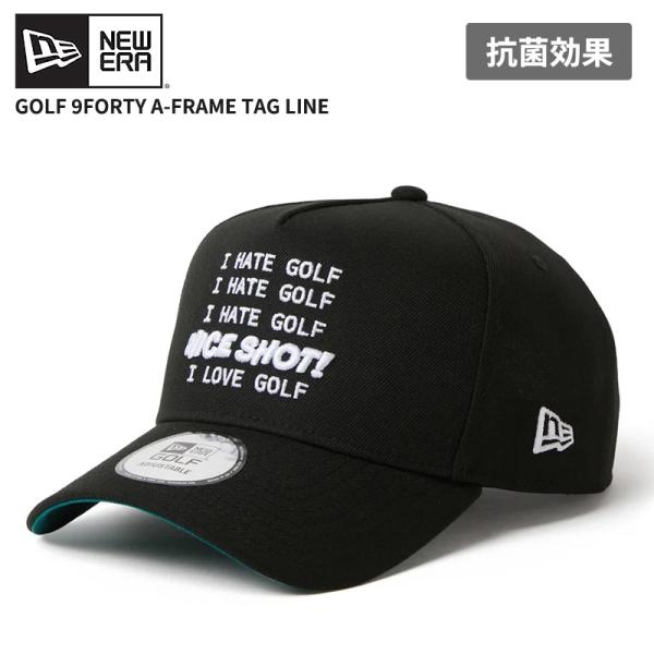 ニューエラ メンズ メッシュ ゴルフキャップ 帽子 レディース NEW ERA 9FORTY A-Frame Tag Line ブラック15125337
