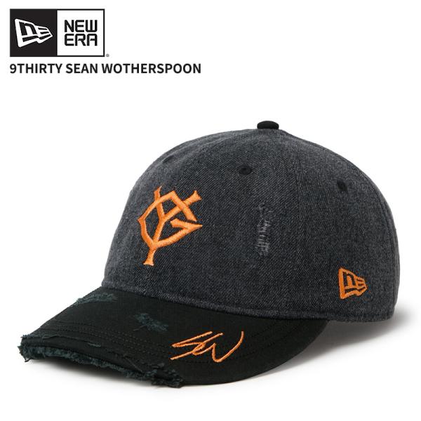 ニューエラ メンズ キャップ 帽子 レディース NEW ERA 9THIRTY Sean Wotherspoon 読売ジャイアンツ ブラックウォッシュドデニム 帽子 15156445