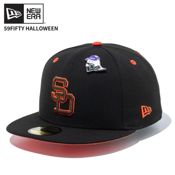 ニューエラ メンズ ハロウィーン キャップ レディース 帽子 NEW ERA 59FIFTY Halloween サンディエゴ・パドレス ブラック/オレンジ 15229107