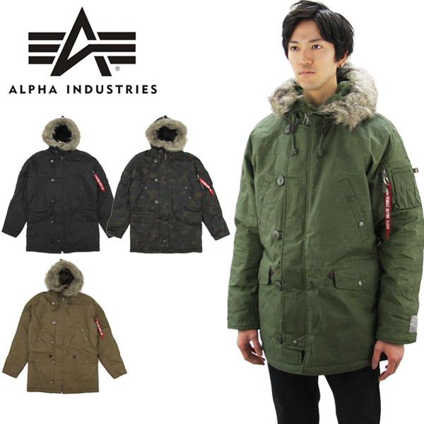 アルファ インダストリーズ ALPHA INDUSTRIES N-3B W3X Parka