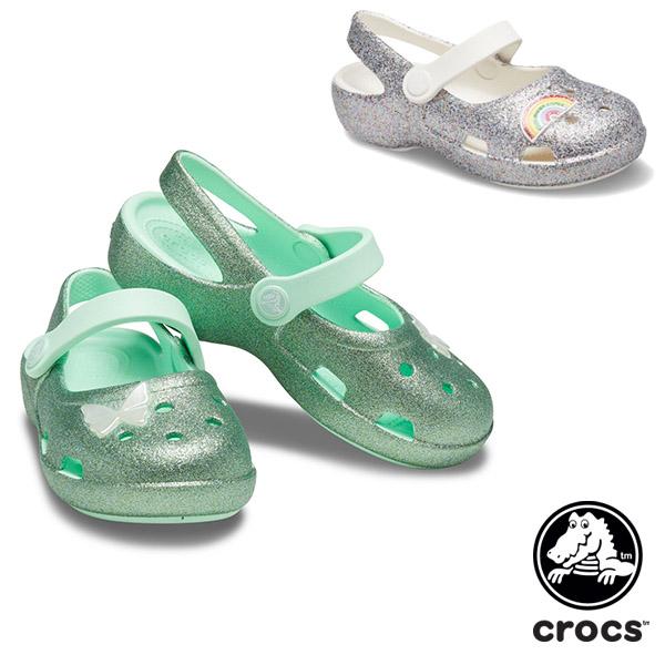 crocs（クロックス） クラシック グリッター チャーム メリージェーン