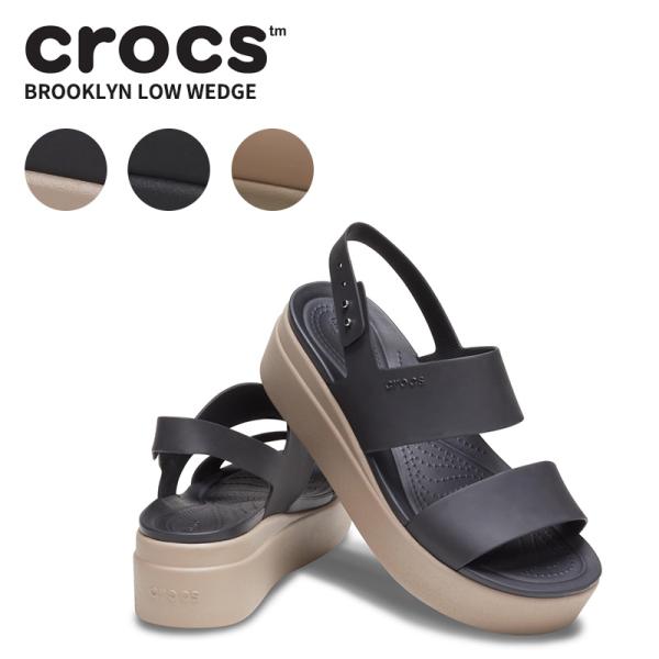 crocs クロックス CROCS ブルックリン ロウ ウェッジ ウィメン