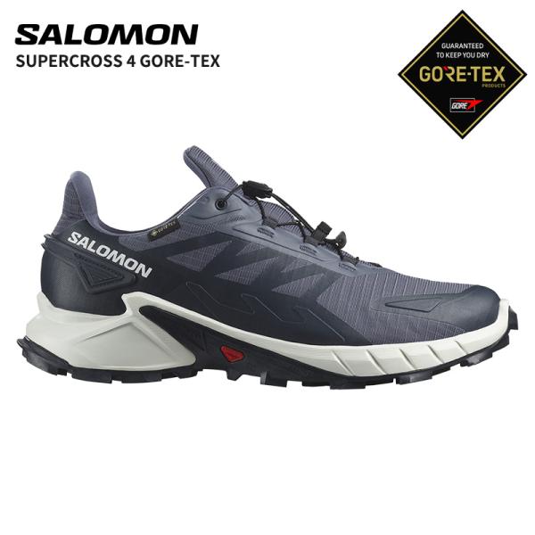 サロモン メンズ 超軽量 スニーカートレイルランニングシューズ  SALOMON スーパークロス 4 ゴアテックス SUPERCROSS 4 GORE-TEX L47462300