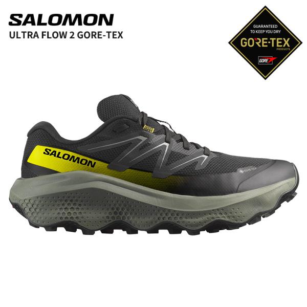サロモン メンズ 防水 トレイルランニングシューズ SALOMON ウルトラ フロー2 ゴアテックス ULTRA FLOW 2 GORE-TEX L47883200