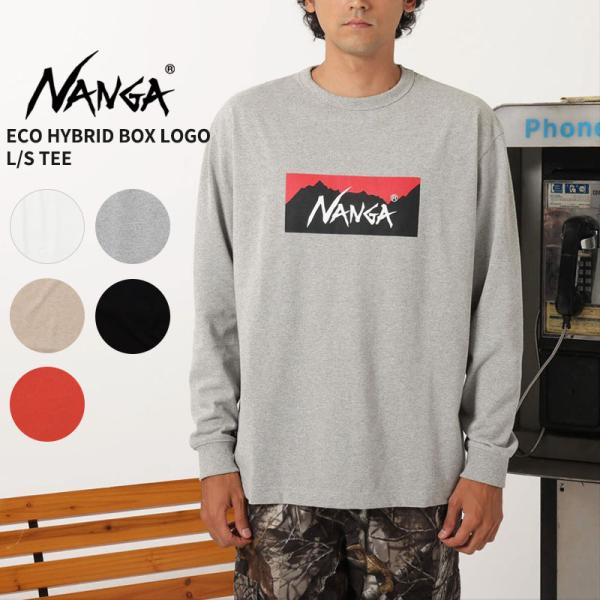 NANGA ナンガ ECO HYBRID BOX LOGO L S TEE エコハイブリッド