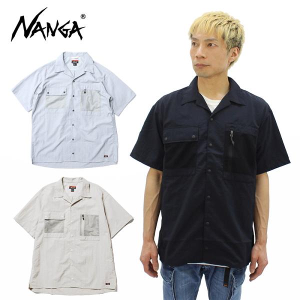 NANGA / 半袖シャツ/M/ナイロン/BLK/無地/NW2321-1H511 neo_nw2321-1h511