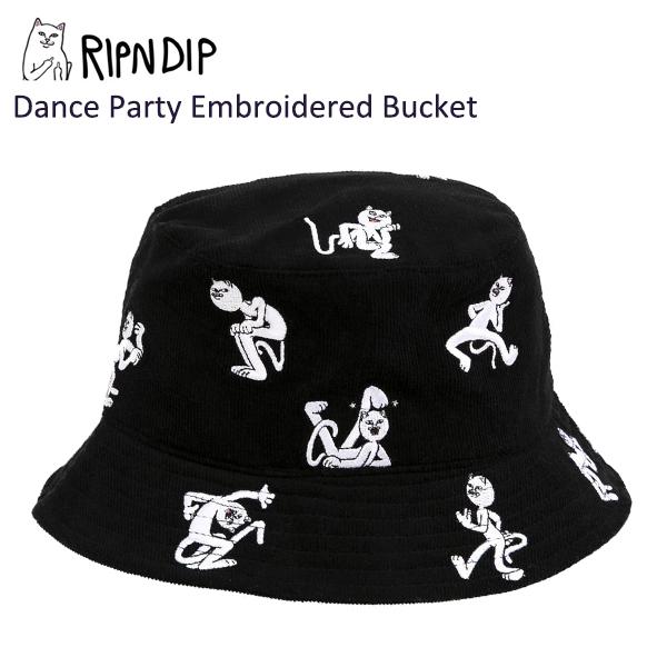 メール便送料無料 Ripndip リップンディップ バケットハット Dance Party 帽子 黒 爆安セール 39kalamis Com