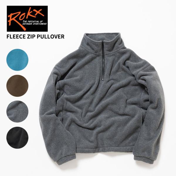 ロックス  メンズ フリーストップス  ROKX フリースジッププルオーバー FLEECE ZIP PULLOVER ハーフジップ 秋冬 RXCF254005