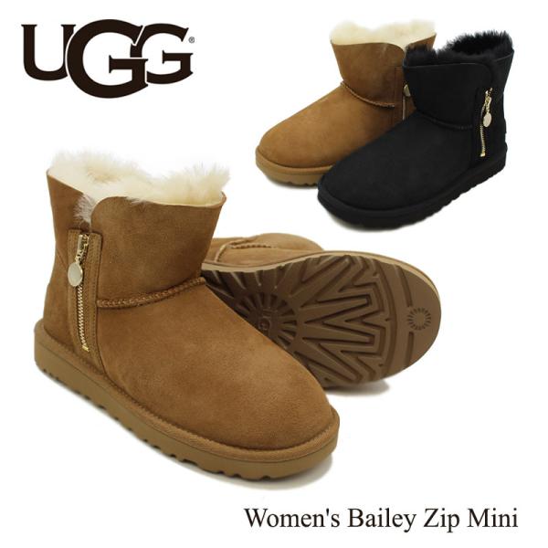 アグ UGG ウィメンズ ベイリー ジップ ミニ Women's Bailey Zip Mini ムートンブーツ サイド ジップ レディース 送料無料 正規品 [CC]