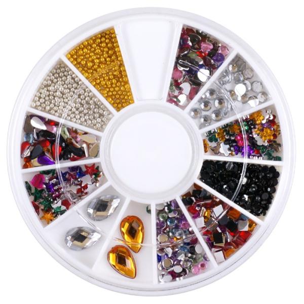 ネイル 人気の形ミックスラインストーンセット 四角 長方形 ドロップ お花 ハート 星 三角 リーフ ブラックなどジェルネイルアートに N Mixstones ネオコレクション ネイル用品通販 通販 Yahoo ショッピング