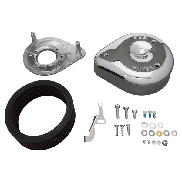 S&Sエアクリーナー　スーパーEキャブ用　ハーレー用　ティアドロップ Harley Davidson S＆S ティアドロップエアクリーナーキット 55