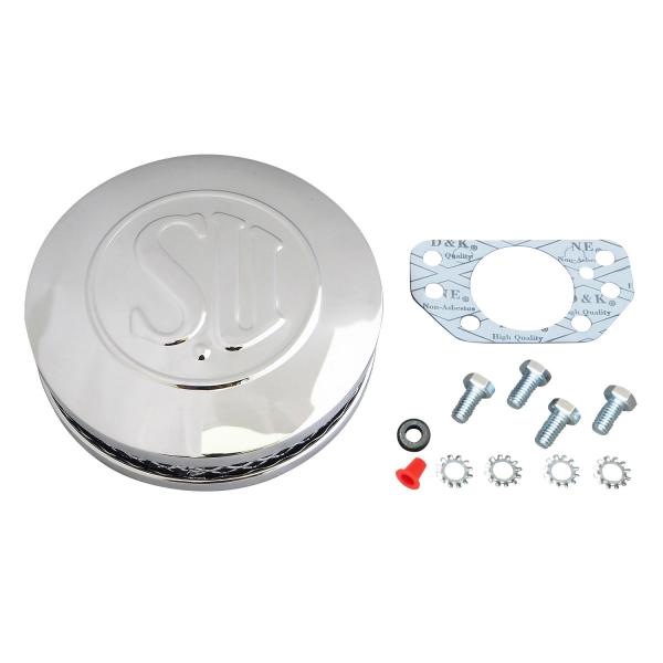 117 エアクリーナー クローム仕上げ Harley Davidson SUエアクリーナーキット 薄型 クローム : ネオ