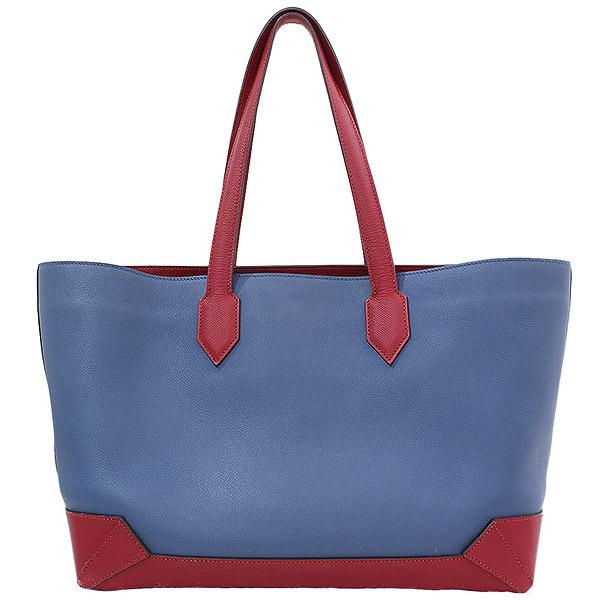 エルメス)HERMES マキシボックス カバ36 トートバッグ 青 : d4580  