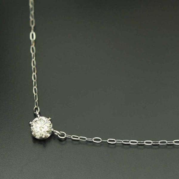 ヨンドシー)Canal4℃ ダイヤモンド ネックレス K18WG D9078