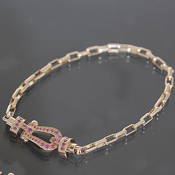 Fred フレッド FRED フォース10 ピンクサファイヤ ブレスレット 750  