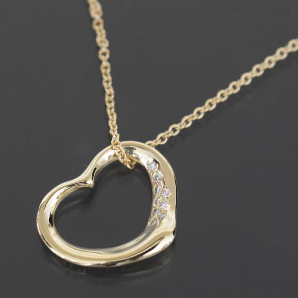 ティファニー Tiffany＆Co. オープンハート ダイヤ ネックレス 41cm