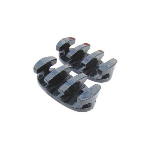 ■サイズ：88×43mm　■2個セット●直径12mmのロープまで使用可能です。●片手でも簡単にロープを固定する事が出来る、大変便利な固定具です。●垂直面、水平面どこにでも設置可能で、交互にロープを通すだけでロープが固定されます。●固定後は、...