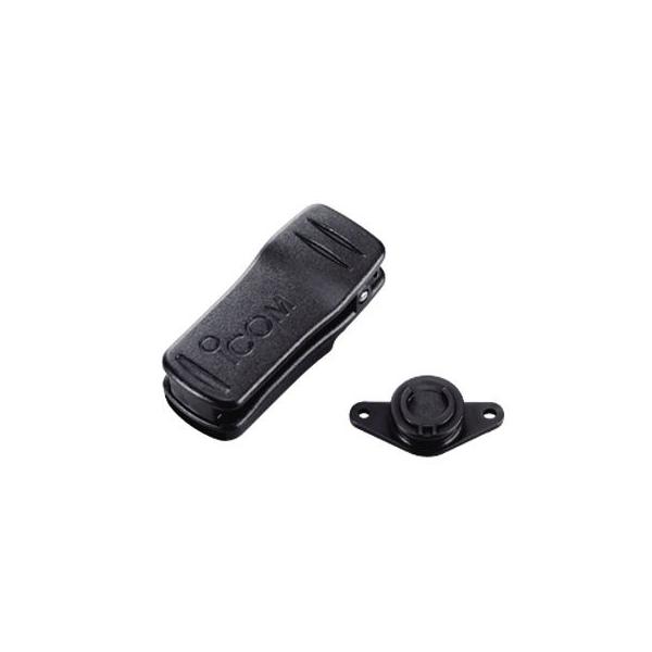 ●固定式ベルトクリップはIC-M72J本体に付属されていますが、この回転ベルトクリップは、ベルトに装着したまま本体が振り子のように動きますので、体勢が横や斜めになった状態でも機器が安定した姿勢を維持します。