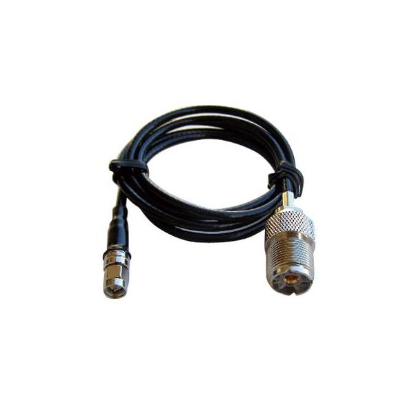 ■コネクター名称：無線機側SMAP/アンテナ側MJ■ケーブル被覆部：直径3.9φmm(型名2D-LFB-S)■全長：1m●MP(オス)コネクター装着されているVHFアンテナに、ハンディータイプのVHF無線機を接続するための変換ケーブルです。...