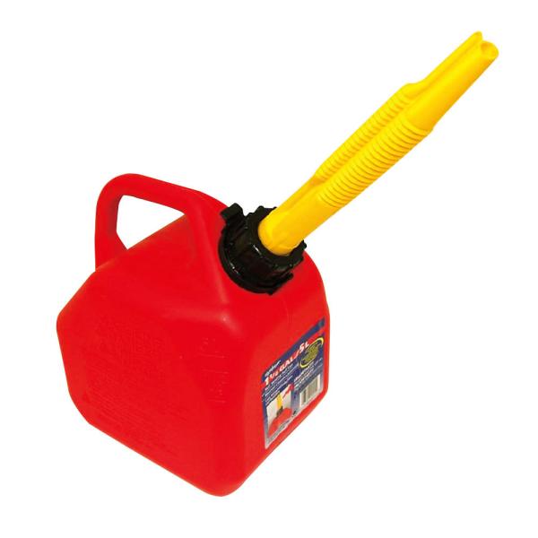 ■サイズ(mm)：295×201×295■UN規格取得●エアーベント付きノズルが付属されたガソリン用ポリタンクです。●側面に「GASOLINE！DANGER」と表示されています。●ノズル部分が別売でも取り扱いがあるため、ノズル紛失時も安心です。