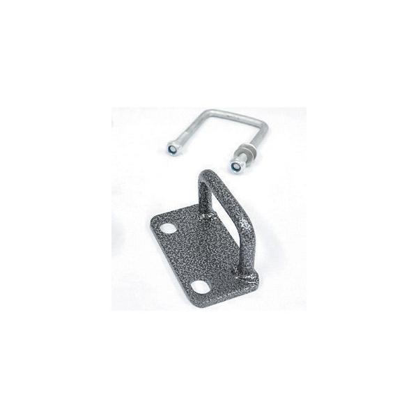 ■取付ボルトサイズ：50×50mm、75×45mm●マックストレーラーのフレーム及びマウント部に取り付け可能な多目的に使用できるフックです。※付属のボルトはスチールとなります。