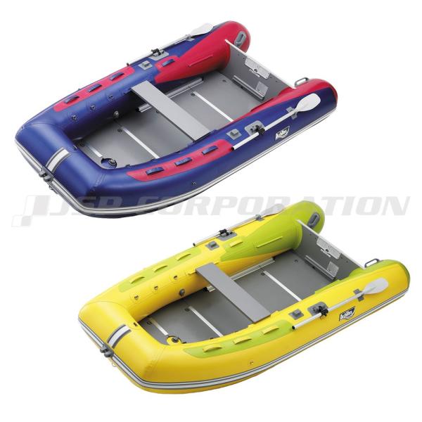 ◆西濃運輸発送【アキレス 4人乗り ゴムボート ECB-310WB】■カラー：イエロー/ライム、ワイン/バイオレットメタリック■予備検査証付　■全長：310cm■全幅：158cm■チューブ径：43cm■甲板長：225cm■甲板幅：72cm■...