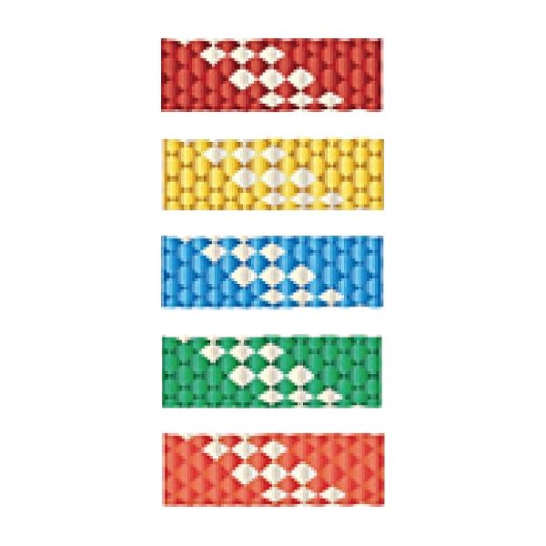 ■カラー：レッド/ホワイト、イエロー/ホワイト、ブルー/ホワイト、グリーン/ホワイト、オレンジ/ホワイト■材質：ポリエステル■サイズ：10mm■破断強度：3,200kg●独自の構造の柔らかな肌触りの3層構造の強靱なロープです。●非常に優れた...