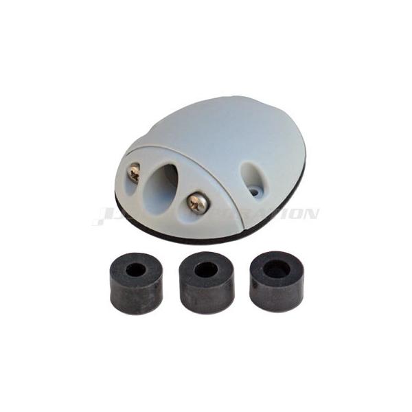 ■適応ケーブル：1本用(外径太さ7-9mm)、2本用(外径太さ3.5mm×2本、5.5mm×2本)■耐紫外線ガラス入り高強度ナイロン製■防水性：IP68■サイズ：81.5×62×H24mm●ケーブルの外径に合ったゴム製インサートブッシュが付...