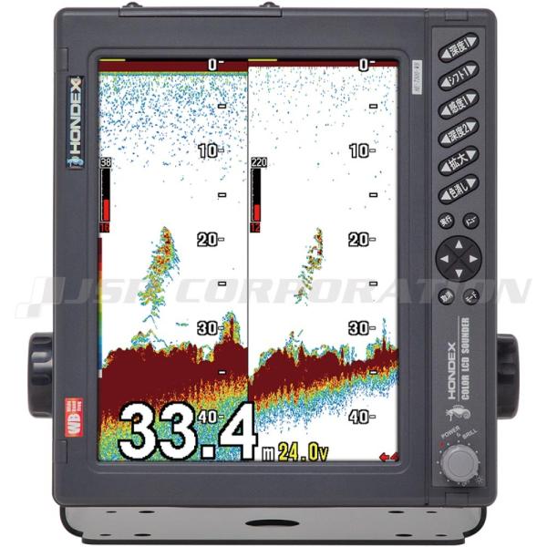 ホンデックス 10.4型 GPS 魚探 HE-7300-WB TD380振動子セット 3kW 魚群