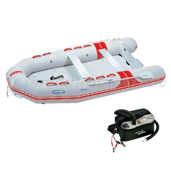 ◆返品・キャンセル不可◆西濃運輸発送【ジョイクラフト 7人乗り ゴムボート JES-404】■予備検査証付き■定員：7人■積載量：800kg■航行区域：5海里(約9km) 15PS以上■全長：385cm■全幅：182cm■チューブ径：48c...