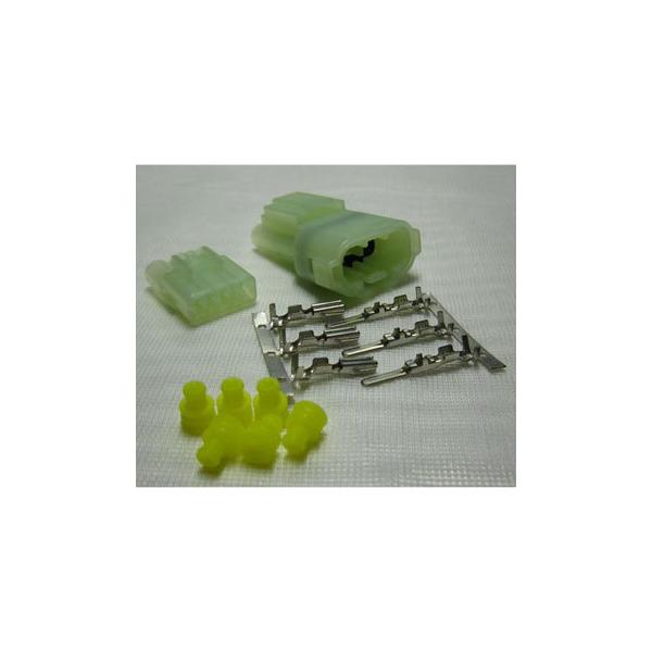 ■3ピンカプラー●ターミナルはオス・メス各3ピンのセットです。●KAWASAKI、YAMAHAに使用されている同一タイプのカプラーです。