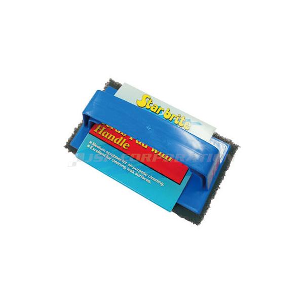 ハードパッド単体■サイズ：15cm×9cm(ハンドル付き)■生産国：アメリカ●グラスファイバーの船体のクリーニングに適したスクラブパッド。●ハンドル付きなので力が入りやすく使い勝手が良いです。●必ず濡らしてからお使いください。●ハード(ブラ...