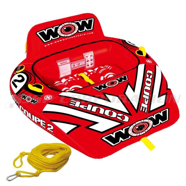 トーイングチューブ WOW/ワオ 2人乗り クーペ コックピット 2点セット バナナボート ボート ジェットスキー