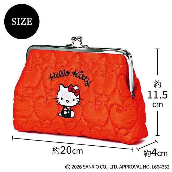 [Release date: January 20, 2026]宝島社/リンネル 2026年3月号増刊 【付録】 ハローキティ リンゴ柄にときめく刺しゅう入りがま口ポーチ、メディア：BOOK、発売日：2026/01、重量：340g、商品コー...