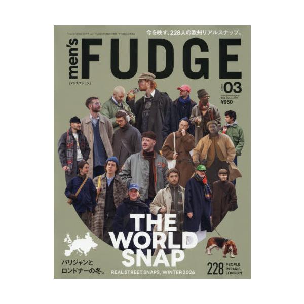 [Release date: January 23, 2026]三栄/men’sFUDGE(メンズファッジ) 2026年3月号、メディア：BOOK、発売日：2026/01、重量：620g、商品コード：NEOBK-3171682、JANコード...