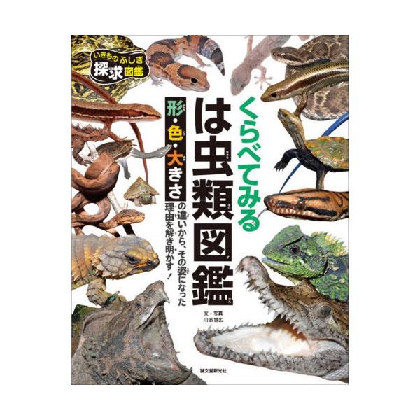 【送料無料】[本/雑誌]/くらべてみるは虫類図鑑 形・色・大きさの違いから、その姿になった理由を解き明かす! (いきものふしぎ探求図鑑)/川添宣広/著