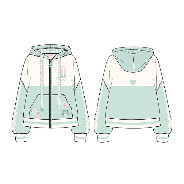 【NieR】初音ミク×NIER♡バックプリント♡パーカー♡ボカロコラボ♡数量限定 NieR】初音ミク×NIER♡バックプリント♡パーカー♡ボカロコラボ♡数量限定