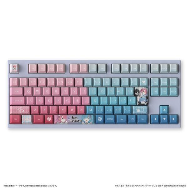 【送料無料】2026/12発売 [グッズ]/Re:ゼロから始める異世界生活 AMICIS ゲーミングキーボード 80HE 日本語配列 ラム & レム Edition【Smarprise】