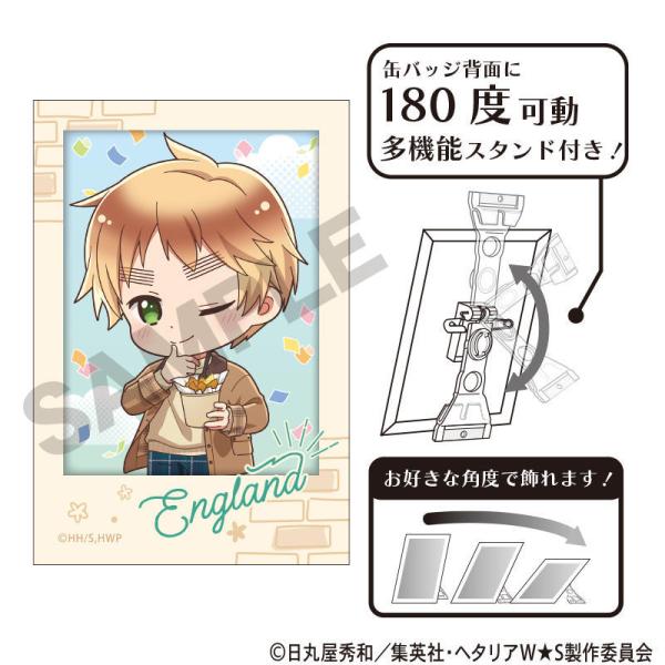 2026/09発売 [グッズ]/ヘタリア World☆Stars アート缶バッジ イギリス
