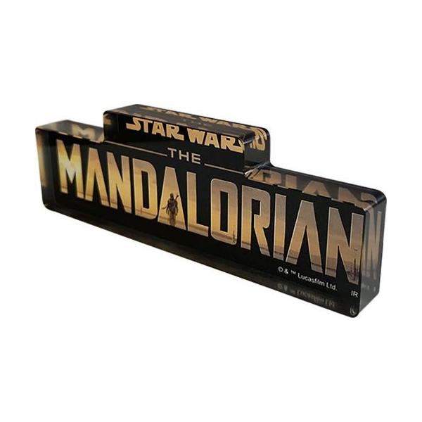 2024/05発売 [グッズ]/スター・ウォーズ マンダロリアン ロゴアクリルブロック (シーズン1)【インロック】