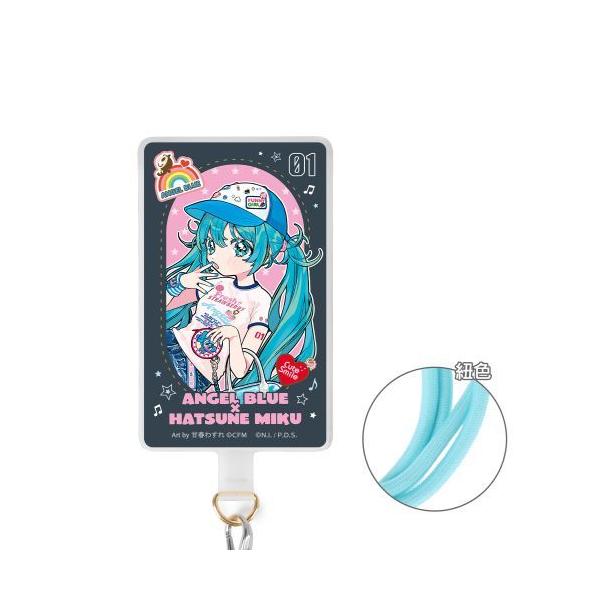 [Release date: March 31, 2026]初音ミク ANGEL BLUE コラボ 描き下ろし 初音ミク Art by 甘春わすれ フォンタブ Ver. A、メディア：GOODS、発売日：2026/03、重量：30g、商品コ...