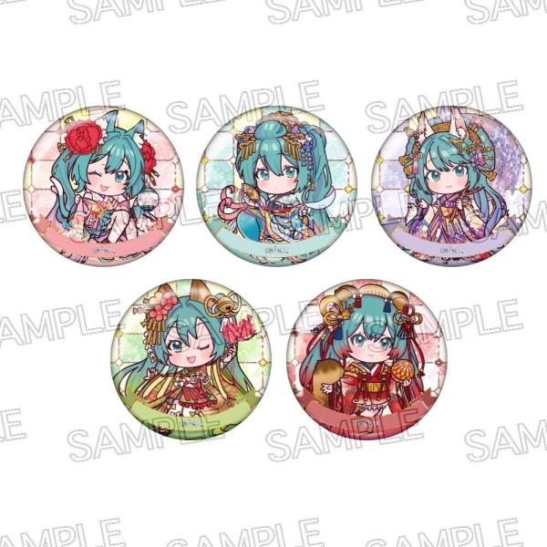 2026/03発売 [グッズ]/初音ミク 百鬼夜行 〜麗宴〜 キラキラ缶バッジ