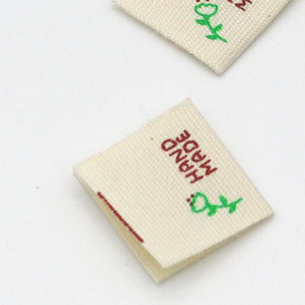 ( ラベル ) ローズマリー コットンラベル（2個） │  【 商用利用可 】+入数：2枚+販売サイズ： 2cm x 4cm+素材：コットン