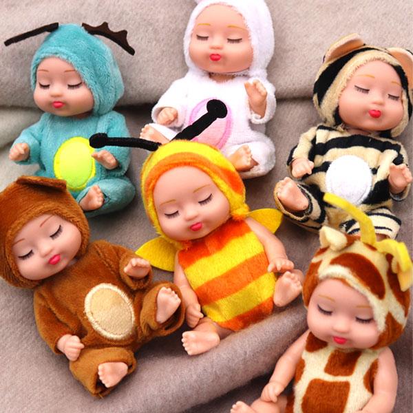 ( 雑貨 ) ラブリー スリーピー ズー ドール   │  6 type【 商用利用可 】※メール便（メール便）対応不可、宅配便のみの受付となります。サイズ： 3.8cm x 10.9cm素材： シリコン販売数： 1個ふわふわの動物コスチュ...