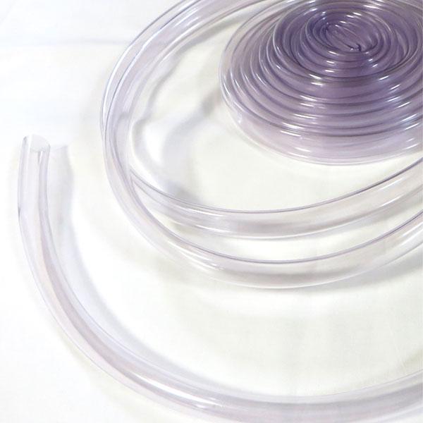 ( 持ち手 ) 透明ビニール持ち手用 チューブ │ 【 商用利用可 】※メール便なら2.5ｍ（25個）迄+販売サイズ： 1.4cm x 10cm※10cm単位でご注文数を繋げてお届けいたします。繋げてお届け出来る最長サイズは5ｍ迄です。+素...