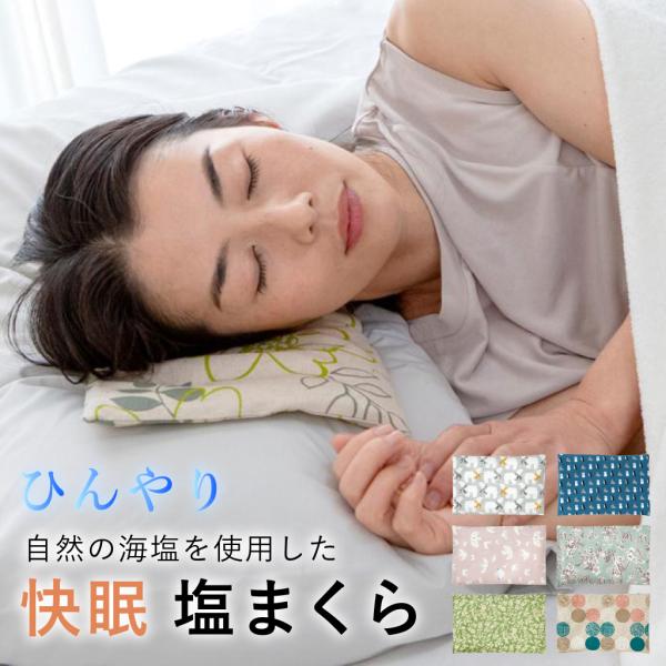 塩まくら 塩枕 ひんやり 保冷効果 夏 ひんやりグッズ 快眠 お昼寝 カバー付き かわいい おしゃれ 誕生日 女性 男性 プレゼント 実用的 無料ラッピング