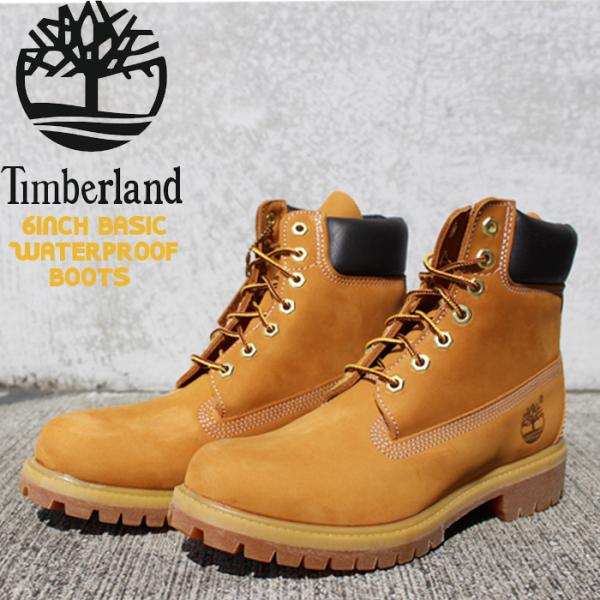 ティンバーランド ブーツ 6インチ Timberland 6inch Basic Waterproof Boots Wheat Nubuck TB010061 Yellow 防水 ウォータープルーフ メンズ 男性 秋冬